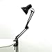 Architect Table Lamp, Swing Arm Desk Lamps Heavy Base with Extra C-clamp Mount, Metal Swing-Arm Task lamp for Studio/Office Bedroom Study, Black