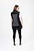 A Size Above Plus Size Vented Mesh Back Salon Stylist Vest, Black, 2X