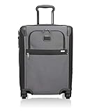 TUMI - Alpha 2 Continental Expandable 4 Wheeled Carry-On Luggage - 22 Inch Rolling Suitcase for Men and Women - Pewter
