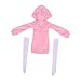 SM SunniMix 1/3 Handmade Plush Long Hoodie Top Dress Set for BJD 60cm Girl Dolls Fairy Outfits - Pink, as described