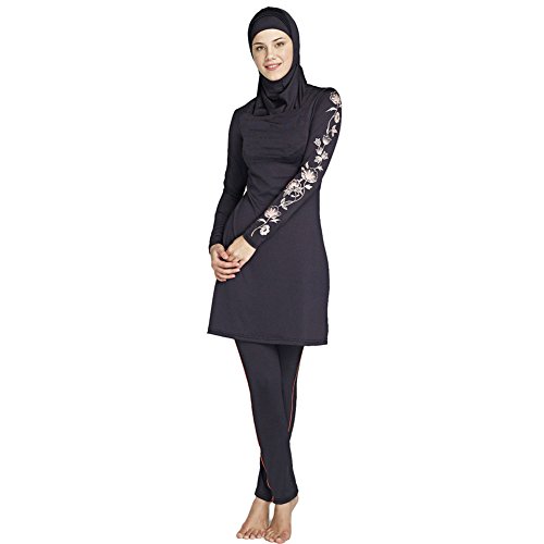 Lazy cat muslim swimwear modest swimsuit for women (m, …