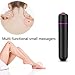 Sexy Slave Portable Waterproof 10 Speed Bullet Vibrator - Mini Electrical Massager - Clit Stimulator (Pack of 2, Black and Rose-red)