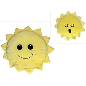 Around The Crib kokoons Cuddly Sun Plush Musical Night Light - Double Sided. Pale Yellow/Dark Yellow