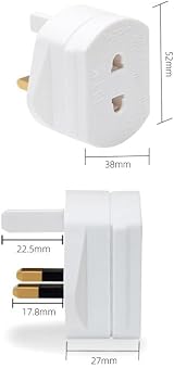 Swiss Edge UK Electric Shaver Toothbrush Adaptor Plug 2P to 3P Converter view 5