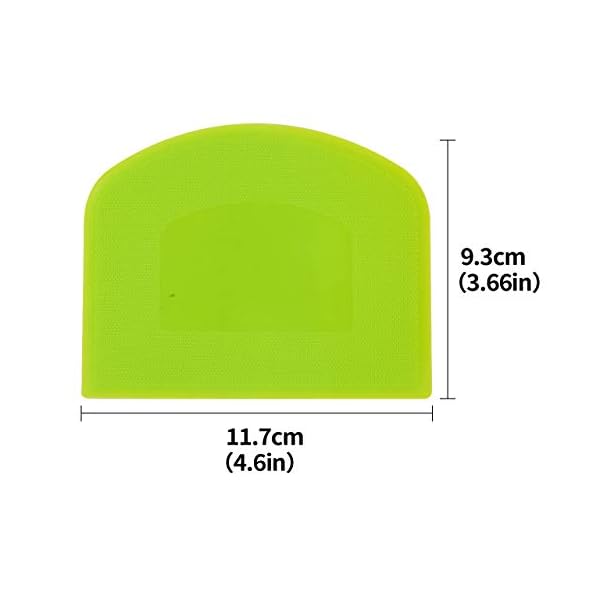 Arnech-2-Pcs-Dough-Scraper-Plastic-Pastry-Bread-Dough-Cutter-Scrapers-Smoother-Shape-Spatulas-for-Bread-Bakeware-for-Baking-GreenWhite Arnech 2 Pcs Dough Scraper Plastic Pastry Bread Dough Cutter Scrapers Smoother Shape Spatulas for Bread Bakeware for…