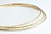 14k gold filled Bangles hammered slip on set of 3 textures, Mu-Yin Jewelry Handmade in USA (L)
