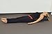 YogaAccessories Small Junior Sized Round Cotton Yoga Bolster - Black