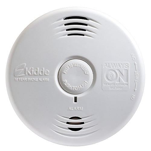 Photo 1 of Kidde  Detector, 10-Year Battery, Photoelectric Sensor Smoke Alarm, White