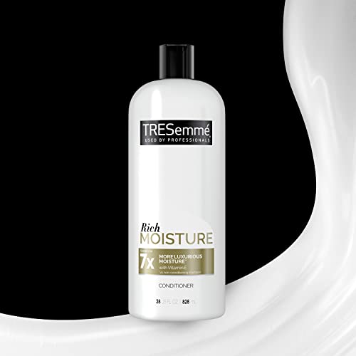 TRESEMMÉ RICH MOISTURE CONDITIONER FOR DRY HAIR RICH MOISTURE HYDRATING CONDITIONER FORMULATED WITH VITAMIN E AND BIOTIN 28 OZ