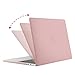MOSISO Compatible with MacBook Pro 13 inch Case M2 2025, 2024, 2023, 2022-2016 A2338 M1 A2251 A2289 A2159 A1989 A1708 A1706 with/Without Touch Bar, Plastic Hard Shell&Screen Protector, Rose Quartz