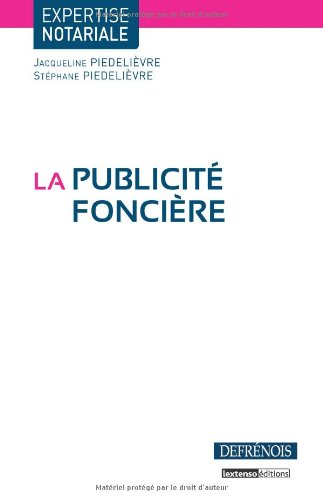 La  publicité foncière
