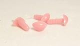 Sassy Bears 9mm Pink D-type Animal Safety Nose for Bear, Doll, Puppet, Plush Animal and Craft - 10 pack