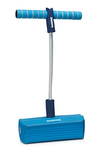 Foam Pogo Stick Jumper for Kids by New Bounce|100% Safe, Bouncy Toy for Toddlers|Fun Foam Hopper for Children|Squeaks with Each Hop|Great Gift for Girls and Boys (Blue)