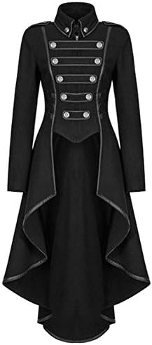 prettycos Women's Tuxedo Steampunk Coat Vintage Tailcoat Jacket Retro Gothic Victorian Corset Uniform Costume
