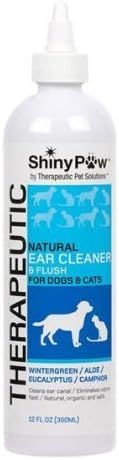 Shiny Paw All-Natural Therapeutic Ear Cleaner for Dogs & Cats - 12 oz