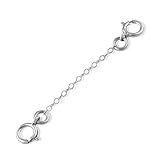 Sterling Silver 1mm Bracelet Safety Chain 1
