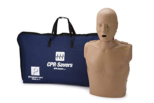 CPR Savers Prestan Professional Economical Adult CPR Training Manikin, Dark Skin