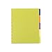 Staples? Arc Notebook Poly Index Dividers, Letter-Sized, Assorted Colors, Set of 5