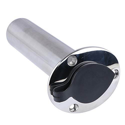 image for Hoffen 90 Degree Flush Mount Fishing Rod Holder with Drain,PVC Cap and