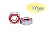 FGen 100pcs Low Noise Motor Dedicated 608RS Skateboard Bearing Fingertip Gyro Special Bearing(Red)