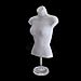 EZ-Mannequins Female Mannequin Torso, Dress Form Hollow Back Body Tshirt Display, w/Plastic Stand for Counter Top for Craft Shows, Photos or Design, Easy to Assemble and Store, S-M Sizes, White Color