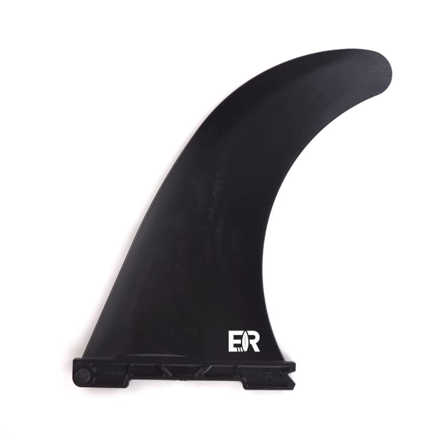 Eisbach Riders Sustainable Quick-Lock SUP Fin - Made in Germany from recycled plastic - Centre Fin Suitable for Many Longboards and Stand Up Paddle Boards (size 9.0 inches)