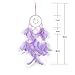 Light Up Dream Catchers for Bedroom Wall Hanging Decorations, LED Dreamcatcher Home Ornaments with 20 LED Lights,Fantasy Gifts for Kids, Caught your Dream (Purple)