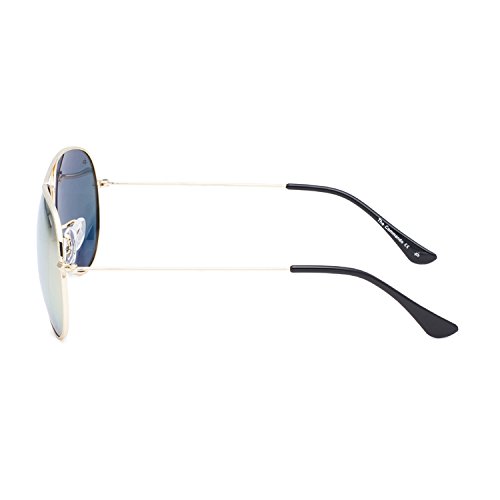 PRIVÉ REVAUX The Commando Polarized Aviator Sunglasses - Handcrafted Designer Eyewear For Men & Women (Pink Mirror) Affordable Designer Men's Sunglasses or Women's Sunglasses, Endorsed by Jamie Foxx