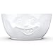 TASSEN Big Porcelain Serving Bowl, Out of Control Face Edition, 87.5 oz. White (Single Bowl)