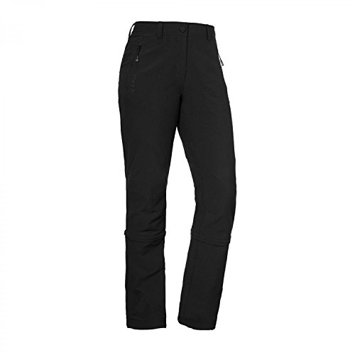 Schöffel Engadin Zip Off Pantalon Femme, Noir, FR : M (Taille Fabricant : 40)