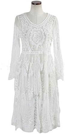 Chicside Women's Set head Jacobs Leisure time Long sleeve Cover-Up White One Size