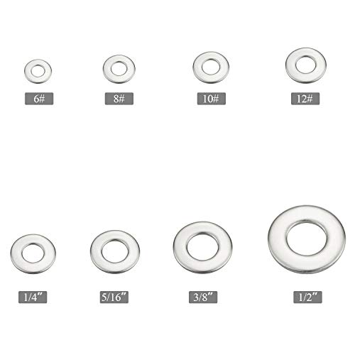 2 SELIKOUR+270Pcs+Stainless+Washers+Assortment