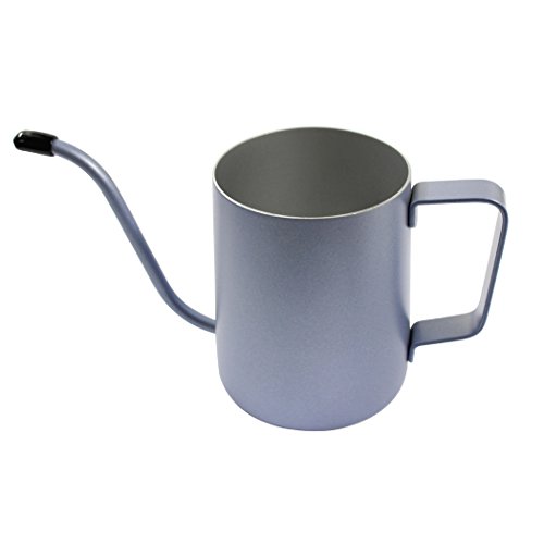 Dianoo 350 ML Stainless Steel Long Narrow Spout Coffee Pot, Hanging Ear Coffee Cup, Hand Drip Kettle Coffee Pot Tea Pot - Jazz Blue