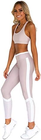Hanwe Womens Bra Yoga Pants Workout Running Bras Gym Yoga Leggings High Waist Butt Lifting Pant