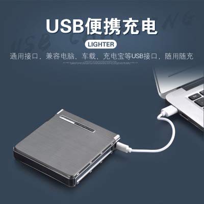 Party Favors - 20 Cigarettes Box Usb Cigarette Case With Cigar Lighter Packing Gift - Leather Cord Dual Fuel Lantern Inverter Quad Personalized Replacement Tools Butane Extension Dunhill
