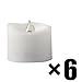 Flameless Candles - Valkit LED Tea Lights Candles,Battery Operated Realistic Decor Unscented Candles with Flickering Flame Tealights for Wedding,Birthday,Party Decorations,Halloween,X mas - 6 Pieces