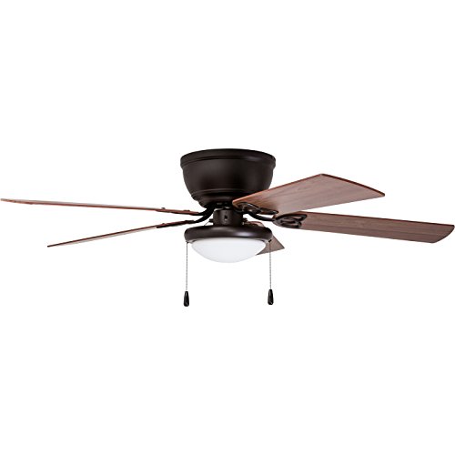 Prominence Home 51429 Benton Hugger/Low Profile Ceiling Fan, 52” Walnut