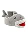 Yankee Toy Box Plush Shark Fish Toddler Boys Girls Sock Top Slippers (9-10 M US Toddler, Shark Grey)