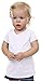 Kavio! Unisex Infants V Neck Short Sleeve White 18M