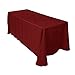 Gee Di Moda Rectangle Tablecloth - 90 x 156 Inch Burgundy - Heavy Duty Washable Polyester - 8 Ft Table, Holiday Party, Wedding & Baby Shower