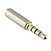 Josi Minea 3.5mm Male to 2.5mm Female Headphone Audio Adapter Jack Stereo or Mono for Apple iPhone 6/6S/6 Plus/5S/5C/5 iPad, Samsung Galaxy S7/S6/S5/S4 Note 5/4/3 Nokia & most Smartphones & Tablets