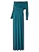 BlackCherry Women's Cowl Neck Ruched Shoulder Maternity Nursing Maxi Dress