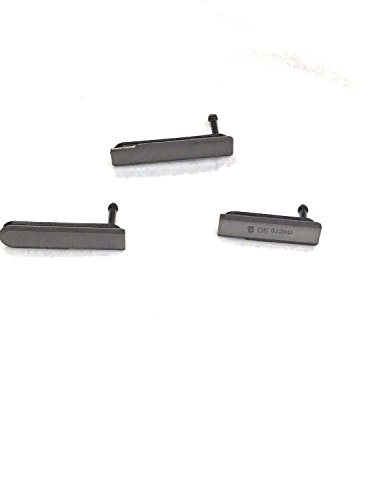 Dogxiong 100% Genuine Black(Grey) Housing Sim Card Slot Port Micro SD Menery Card USB Dust Plug Cover For Sony Xperia Z1 Mini(Z1 Compact)