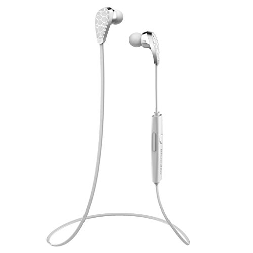 VersionTech White Bluetooth V4.1 Wireless Stereo Music Sport Gym Handsfree Handsfree Hands-free Headset Headphone Earphone For iPhone 6 iPhone 6 Plus 5S 5C 5 4S, Samsung Galaxy Note 3 2 1, Samsung Galaxy S5 S4 S3 S2, iPod Touch 7 6 5 iPad 4 Mini Air HTC Sony Xperia and other Smart CellPhone