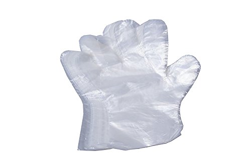 Disposable Food Prep Gloves - 100 Piece Plastic Food Safe