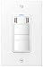 DewStop FS-325-W1 Adjustable Bathroom Fan Control with Humidity Sensor and Light Switch, White