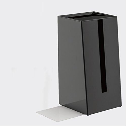 Tissue Box Plastic Storage Box Simple Dining Paper Paper Box Living Room Desktop Bookcase Coffee Table GAOLILI (Color : Black)