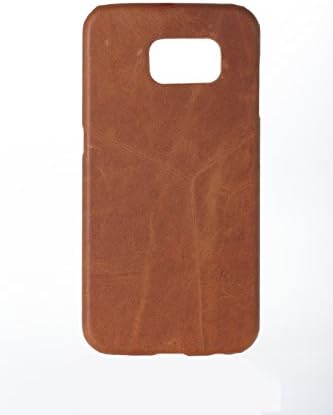 Leather Phone Case for Samsung Galaxy S6, Premium Genuine Cowhide Leather, Ultra Soft, Slim Form-Fitting, Matte Finish Body With Protective Grip, Handcrafted Vintage Style, Luxury, Shock Resistant