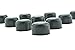 Renovators Supply Manufacturing Silicone Door Stopper Tip 5/8 in. Black Premium Silicone Door Stopper Tips 10 Replacement Caps