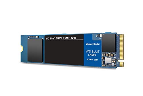 western digital 500gb wd blue sn550 nvme ssd interno - gen3 x4 pcie 8gb / s, m.2 2280, 3d nand, hasta 2.400 mb / s - wds500g2b0c